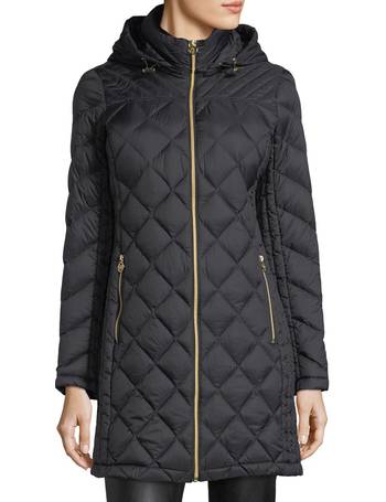 michael michael kors quilted satin puffer