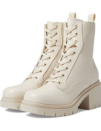 guess women's haler lace up combat booties