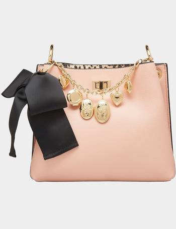 Betsey Johnson Mirror Vanity Crossbody, Blush