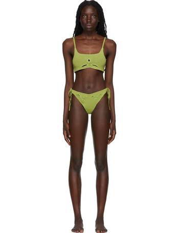 SSENSE Exclusive Kids Black & Green Halter Bikini SSENSE Girls Sport & Swimwear Swimwear Bikinis Bikini Sets 