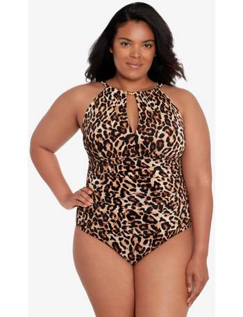 Lauren Ralph Lauren Plus Size Bandeau Flyaway One-Piece Swimsuit - Macy's