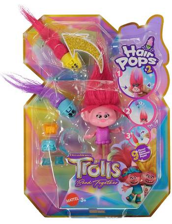 Trolls 3 Band Together Pom Poms Plush Key Chain Blind Box Pack