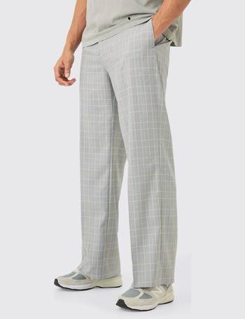 Straight Leg Side Split Tailored Pants