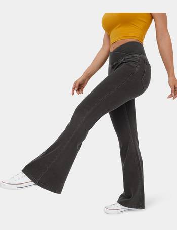 HalaraMagic™ High Waisted Button Zipper Multiple Pockets Stretchy Knit  Casual Jeans