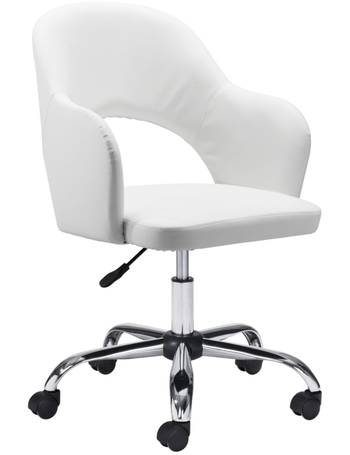 Glider Low Back Office Chair Gray - Zuo Modern 100835