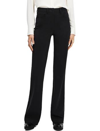 Theory Demitria Leather Flare Pants