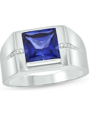 zales mens blue diamond ring