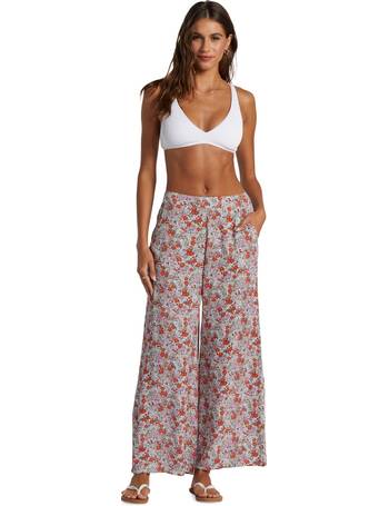 Roxy Juniors' Midnight Avenue High-Rise Pull-On Wide-Leg Pants