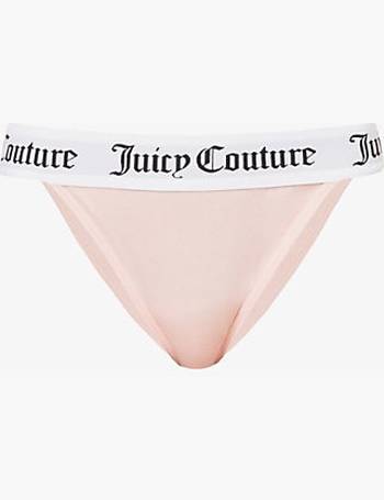 Juicy Couture Christie Logo-print Stretch-cotton Boxers in Black