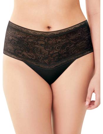 Maidenform Everyday Smooth High-Waist Lace Thong Black 5 Women's 