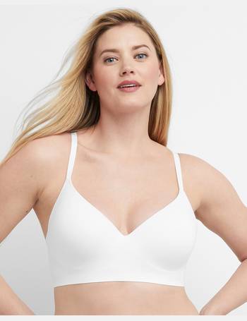 Hanes Ultimate Comfortblend T-shirt Wirefree Bra 34d Oatmeal