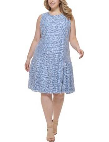 tommy hilfiger blue lace dress