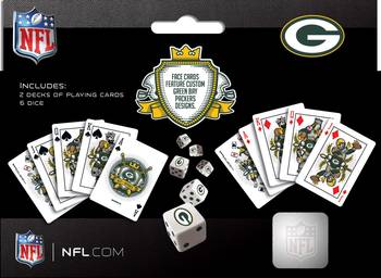 MasterPieces Officially Licensed NFL San Francisco 49ers 2-Pack Playing  cards & Dice set for Adults