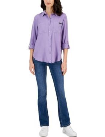 Calvin Klein Jeans Petite Utility Shirt - Macy's