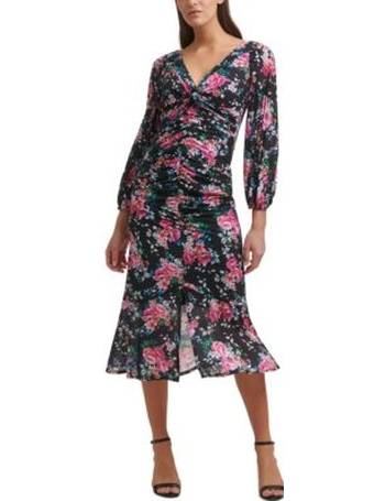 guess seraphina floral midi dress