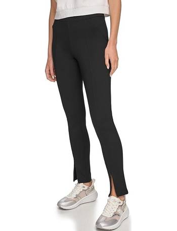 DKNY Faux Leather Pull-On Leggings