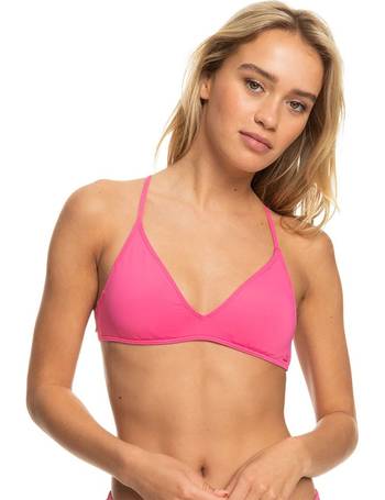 Roxy Side Beach Classics Athletic Triangle Bikini Top Black