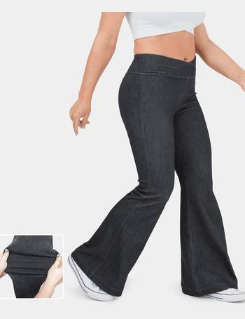 HalaraMagic™ High Waisted Drawstring Side Pocket Washed Stretchy Knit  Casual Jeans
