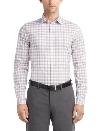 Van Heusen Men's Big & Tall Classic/Regular-Fit Stain Shield Performance  Stretch Check Dress Shirt - Macy's