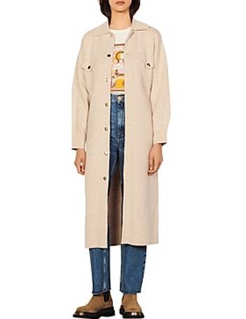 sandro victory trench coat