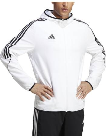 LAFC adidas All-Weather Raglan Hoodie Full-Zip Jacket - Charcoal