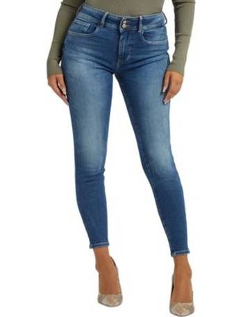 GUESS Power Corset High-Rise Skinny Jeans - Macy's