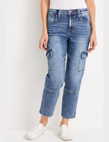 SLIM STRAIGHT HIGH RISE ANKLE JEANS