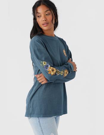 JUNIE TENLEY FLORAL TOP  Womens woven tops, Floral tops, Long sleeve tops