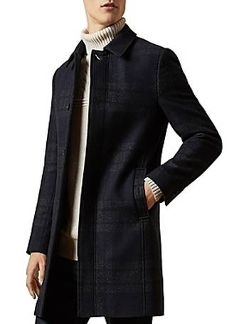 Ted baker hotsell frais checked overcoat