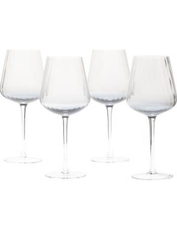 Mikasa Gianna Ombre Sage Set of 4 Stemless Wine Glasses 