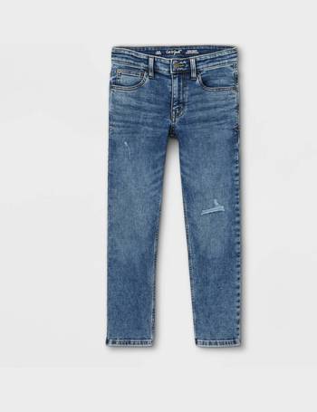 Boys' Super-stretch Slim Fit Jeans - Cat & Jack™ Khaki 16 : Target