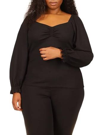 MICHAEL Michael Kors Plus Size Wildcat Asymmetrical Hank Hem Top