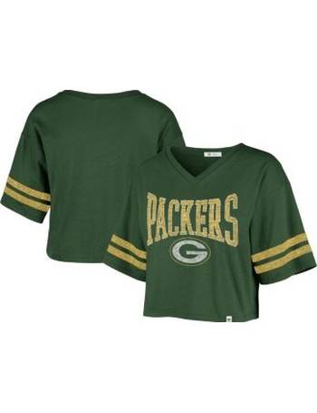 47 Brand Women's Oatmeal Green Bay Packers Harper Pullover Hoodie