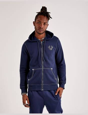 True Religion Men's Heritage Big T Zip Up Hoodie - Macy's