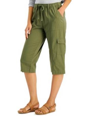 Karen Scott Plus Size French Terry Capri Pants, Created for Macy's - Macy's