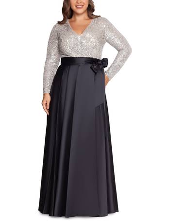 XSCAPE Plus Size Embellished Chiffon Ball Gown - Macy's