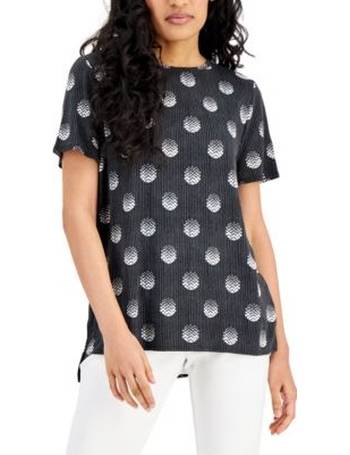 Alfani Plus Size Printed Crewneck T-Shirt, Created for Macy's - Macy's