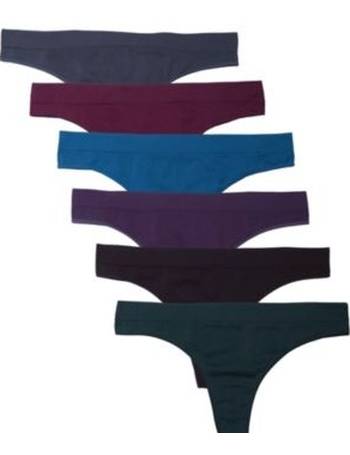 Kalon Women's 6 Pack Hipster Brief Nylon Spandex Underwear 