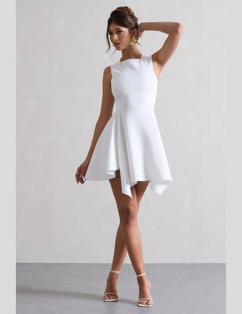 Swiftly White Sequin Corset Bandeau Mini Dress With Drape – Club L London -  USA