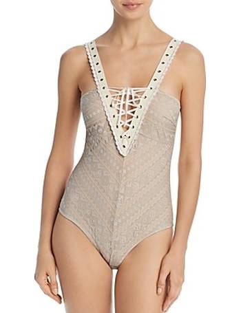 Thistle and Spire Thistle & Spire Bowery Lace-Up Bodysuit
