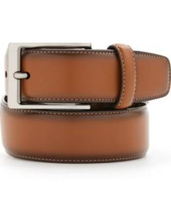 Perry Ellis Men's Portfolio Reversible Feather Edge Belt