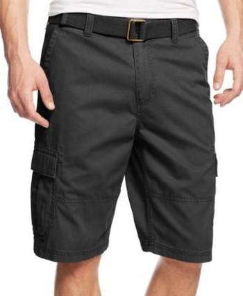 American Rag Mens Black Blue Tropical Print Slim Fit Shorts 30 32 33 34 36 38 