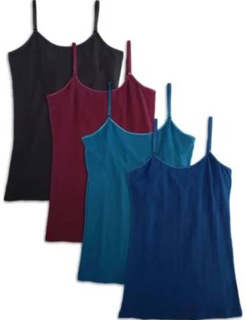 4-Pack Shelf Bra Camisole Cotton Spandex - Kalon Clothing