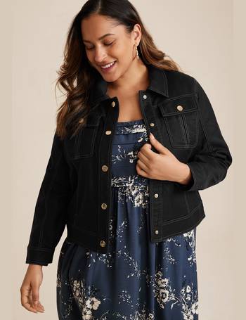 Maurices Plus Size Women's Blue Denim Jacket Size 0X