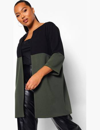 Plus Woven Pocket Duster Coat