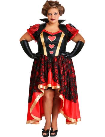 Plus Size Authentic Disney Queen of Hearts Women's Costume Dress