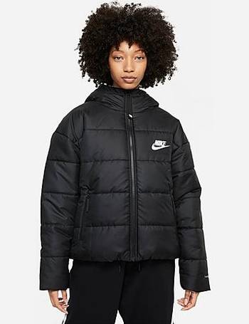 Finish Line Women Clothing Jackets Puffer Jackets Womens Originals Puffer Jacket in Black/Black Size X-Small Polyester/Fleece 