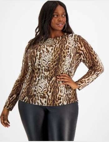 I.N.C. International Concepts Plus Size High-Rise Faux-Leather