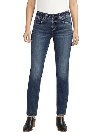 Silver Jeans Co. V-Front Mid Rise Wide Leg Jeans