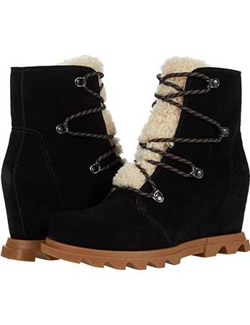 sorel lace up wedge boots